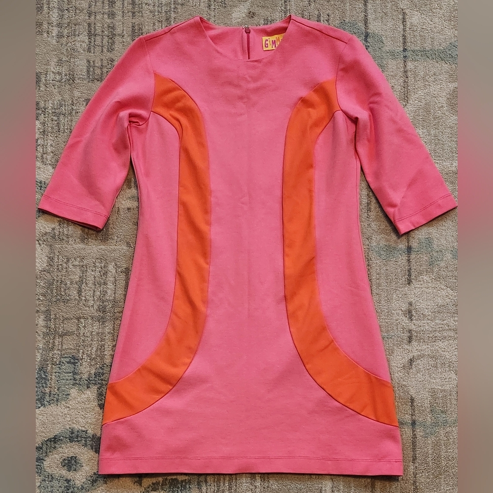 Gimmick Peggy Dress. Pink/Orange. Size Med. Like New